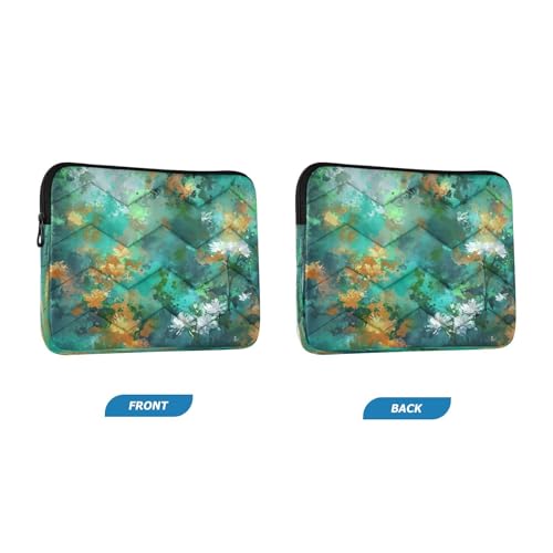 Funda para laptop 13-14 pulgadas impermeable diseño flores miniatura 2