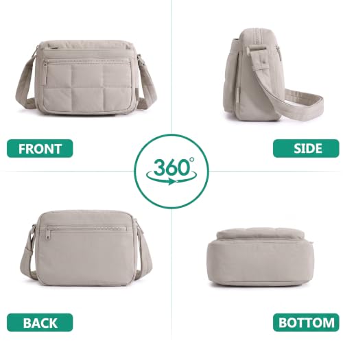 Image of Nylon Crossbody Bag for Women, Lightweight Shoulder Travel Purse