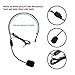 JETEHO Headset Microphone, Microphone Headset for Speaking Singing Flexible Wired Boom for Voice Amplifier,Teachers, Speakers, Coaches, Presentations, Seniors and More, Black (2)