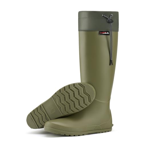 HISEA Womens Rubber Rain Boots Waterproof Packable...