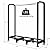 Homdox Firewood Rack, Heavy Duty Outdoor Log Rack Indoor Fire Wood Holder for Fireplace Patio Deck, Strong Metal Support Logs Stand Stacker Holder with Adjustable Foot Pads, Log Carrier