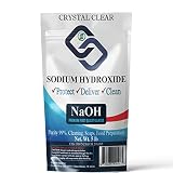 Crystal Clear Lab Sodium Hydroxide - 5lb Lye, Caustic Soda for Soap Making & Cleaning