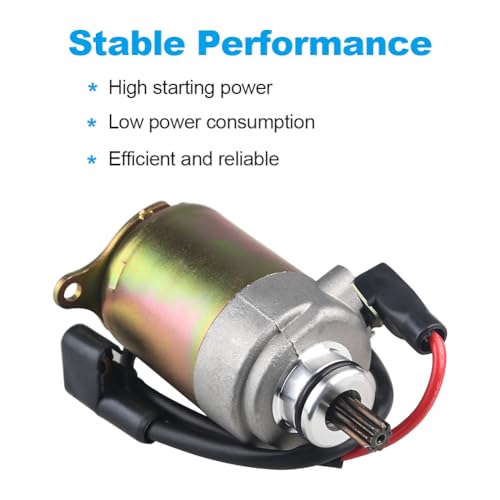 Image of WATERWICH Starter Compatible with GY6 150cc 200CC 250CC Scooter Go Karts Dirt Bike for Chinese ATV Compatible with Tao Tao Coolster Jonway Baja Roketa 4 Wheelers