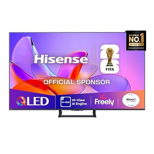 Hisense 65" 65A7QTUK QLED Smart AI TV - 4K Direct Lit Viewing, Quantum Dot Colour, Hi-View AI Engine, Built in Subwoofer, Dolby Vision, Dolby Atmos with with Freely, Disney +, YouTube, Netflix