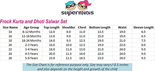 Superminis-Baby-Girls-Jaipuri-Print-Frock-Style-Kurti-with-Frill-Sleeves-and-Dhoti-Style-Salwar-with-Elastic-Closure-Ethnic-Dress