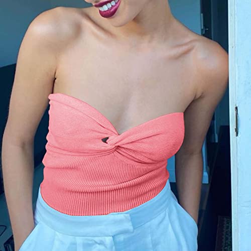 Bandage Lingerie For Women, Women's Vintage Strapless Open Back Boned Mesh Bustier Zip Back Corset Bodyshaper Crop Top Bandeau Top Womens Cropped Tank Tops #TOP3