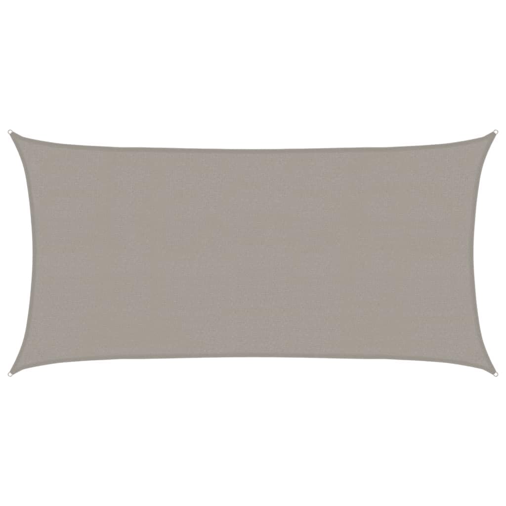 vidaXL Sunshade Sail Patio Awning โ 2.5x5m Rectangular Light Grey HDPE with Stainless Steel Fasteners, UV Protection, Easy Assembly for Garden, Pool, Backyard โ image 1