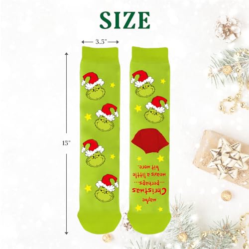 Arsemica Meias de Natal engraçadas para mulheres e homens, meias quentes de inverno de malha, presen