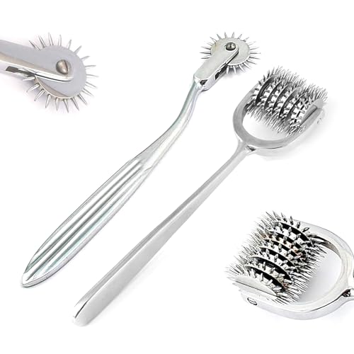 PC Set of 2 Rotating SPUR 1 Head + 7 Head WARTENBERG Pinwheel
