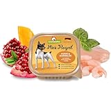 GranataPet Mini Royal Huhn & Garnelen, Nassfutter für Hunde, Hundefutter ohne Getreide & ohne Zuckerzusatz, Alleinfuttermittel für ausgewachsene Hunde, 11 x 150 g