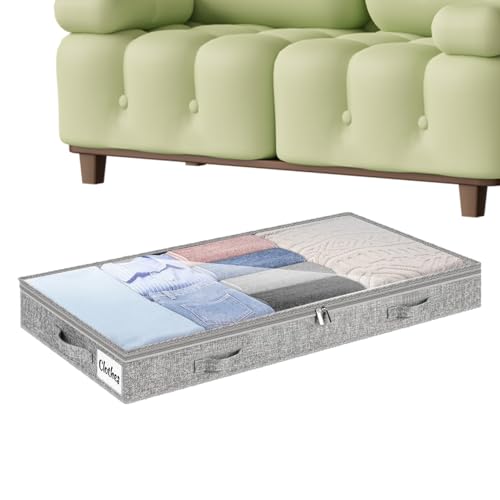 Genérico Cajas De Almacenamiento Con Tapa,Saco para Mantas Transpirable | Organizador Plegable para Ropa Debajo de la Cama - Para Ropa De Cama Edredones Zapatos Dormitorio Armario Hogar