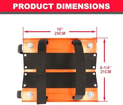 PEAKTOW PTT0102 Heavy Duty 1500Lbs V-Slide Snowmobile Dolly Set with Rubber Pad — view 2