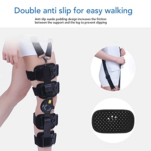 Image of ROM Knee Brace, Adjustable Medical Brace Recovery Knee Stabilization, Leg Stabilizer Recovery Immobilization After Surgery, Universal Knee Brace Support, Knee Immobilizer for Women Men