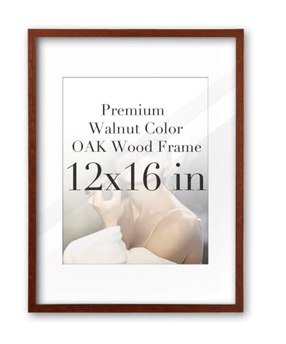 Image of iHery Natural OAK Wood One Lost Sheep Christian Framed Wall Art, 12x16 in Modern Jesus Leaves the 99 Sheep Bible Verses Canvas Art,Shepherd Sketches Decor,Walnut Color 1Pack for Living Room Bedroom
