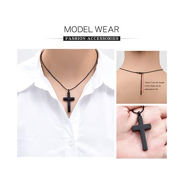 Imrsanl-Crystal-Cross-Necklace-for-Ashes-Stainless-Steel-Keepsake-Cremation-Jewelry-Religious-Cross-Memorial-Urn-Necklace-for-Pet-Human-Ashes-Pendant Imrsanl Crystal Cross Necklace for Ashes - Stainless Steel Keepsake Cremation Jewelry - Religious Cross Memorial Urn Necklace for Pet Human Ashes Pendant (Black)