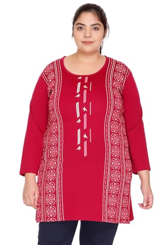 Image of RYSH Women's Plus Size Printed Long Top