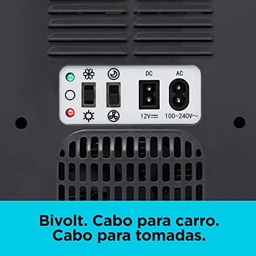 BLACK+DECKER Mini refrigerador com função aquecer 2 em 1 e versátil 48W MR60-BR