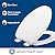 Mayfair Lannon Slow Close Toilet Seat, Non Slip Heavy Duty Wood, Easy Install, Elongated, White, 2 Pack