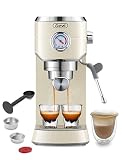 Gevi 20 Bar Compact Professional Espresso Coffee Machine with Milk Frother/Steam Wand for Espresso,