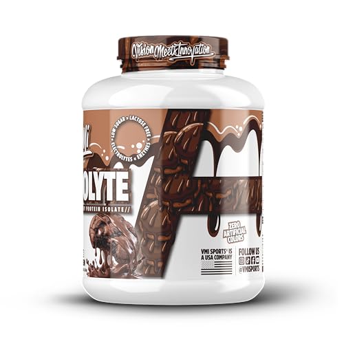 Image of VMI Sports | ProtoLyte Whey Isolate Protein Powder | Low Calorie Whey Protein Powder for Weight Loss | Protein Powder for Muscle Gain | Digestive Enzymes | Non-GMO (Chocolate Fudge Cookie, 4.6 Pounds)