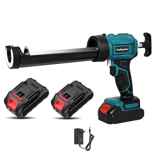 Pistolet à Silicone électrique pour Makita 18V,Pistolet à Cartouche Electrique avec LED,4 Vitesses, 2000mAh,Pistolet à Calfeutrer Electrique Sans Goutte 10oz/300ml pour Remplir,Sceller