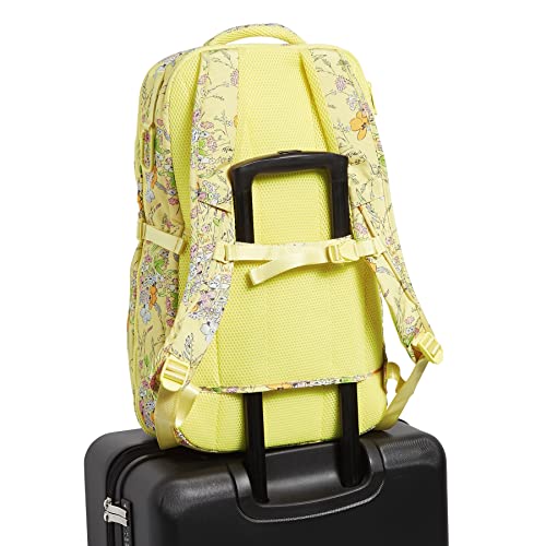 Vera Bradley Womens Women's Recycled Lighten Up Reactive Lay Flat Backpack Travel Bag, Sunlit Garden, One Size Us #TOP4