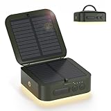 LED ソーラー ランタン 充電式 キャンプランタン キャンプライト 5200mAh 1000ルーメン高輝度 スマホ充電対応 5つ点灯モード 光色/輝度記憶 IPX5防水 折り畳み式 キャンプ用品 車中泊 防災グッズ 停電対策 アウトドア 夜釣り 非常用 地震