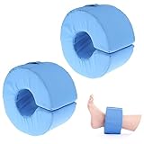 2 PCS Foot Elevation Pillows, Blue Hand Ankle Foam Cushion Leg Hand Lifting Pillow Stabilizer with Ankle Heel Elevator Wedges Foot Support Pillow