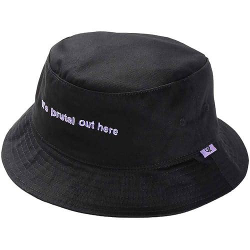 Olivia Rodrigo - Unisex It's Brutal Out Here Bucket Hat, Color Black, Size: O/S
