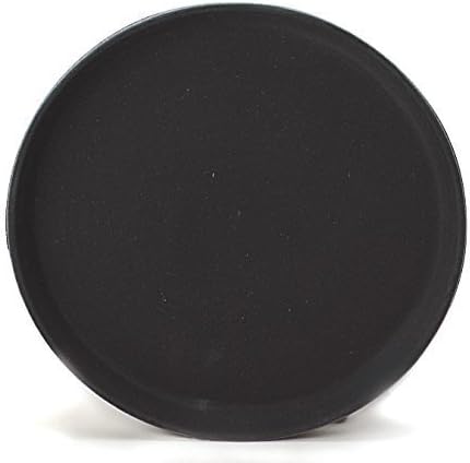 Beaumont Plastic Non-Slip Round Tray Black 355mm - Easy to Handle, Wipeable Surface, Dishawasher Safe, for Restaurants and Caf s