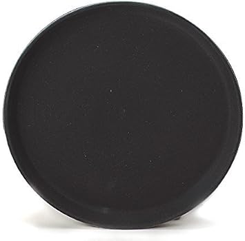 Beaumont Plastic Non-Slip Round Tray Black 355mm - Easy to Handle, Wipeable Surface, Dishawasher Safe, for Restaurants and Caf s