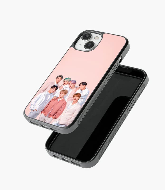 FOKAT All BTS Members Printed 2D Glass Finish Premium Apple iPhone
