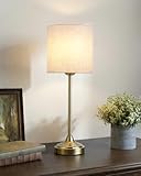 Cordless Table Lamp, 8000mAh, Dimmable, Ambient Light, 2700K, Touch Control, Portable, LED, Wireless, Rechargeable, Battery Operated, Desk Lamp, Kitchen Lamp, Fabric Shade, for Dining Room, Bedroom