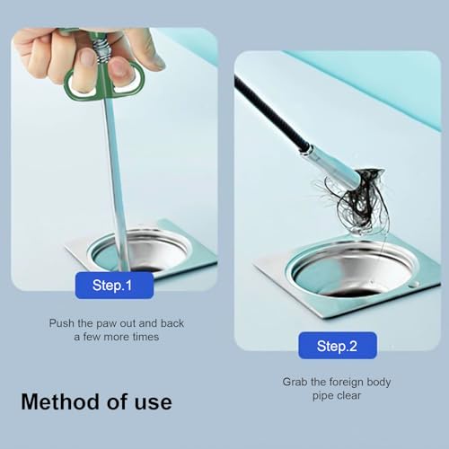 Destapacaños para tuberías de desagüe, herramienta eficiente para desatascar cañerías con alta presión, ideal para fregaderos de cocina y baño miniatura 6