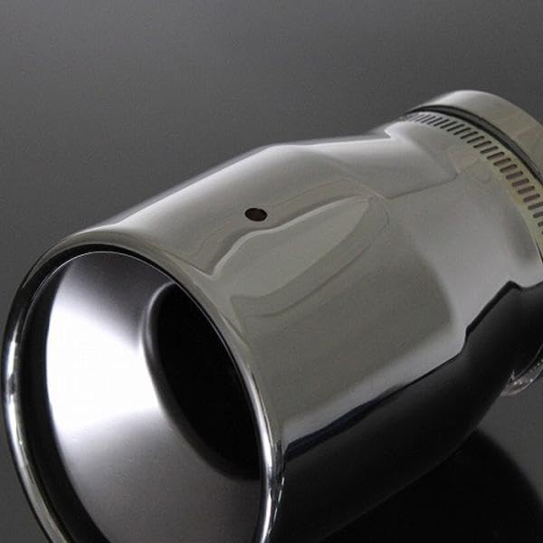 【B品】アテンザ GJ マフラーカッター 100mm ブラックメッキ 耐熱ブラック塗装 2本 鏡面 高純度SUS304ステンレス A