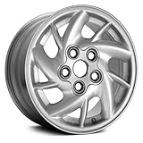 15 inch Aluminum Wheel For Pontiac Grand Am 2001–2005 10-Spoke Sparkle Silver 5 Lug 115 mm 15 x 6 in Reman - Factory Wheel Rim