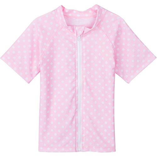 Image of SwimZip Sweet Splasher - Short Sleeve Girl Zipper Rash Guard