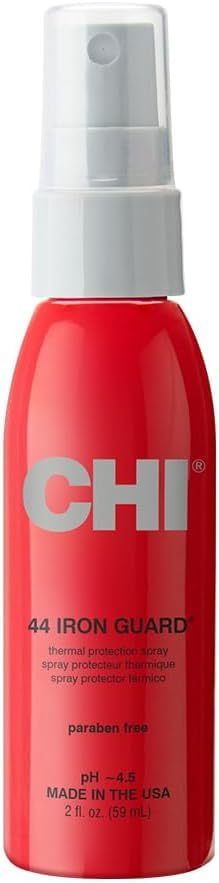 Image of CHI 44 Iron Guard Thermal Protection Spray for Hair, Heat Damage Shield with Ceramic Minerals, Lightweight Styling Spray, Frizz Control & Shine Enhancer, 2 Fl Oz (Pack of 12)