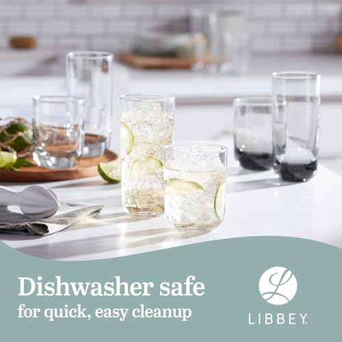 Libbey-Polaris-Tumbler-and-Rocks-Glass-Set-Smoke-Hue-Drinkware-Glasses-Set-Lead-Free-Tall-Water-Glasses-with-Modern-Clean-Lines-Dishwasher-Safe-Drinking-Glasses-Set-of-16