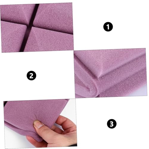 12 piezas de paneles de espuma acústica violeta para paredes y techos miniatura 7