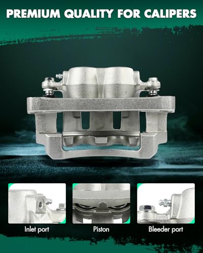 Image of SCITOO 18B4688 Front Right Disc Brake Caliper w /Bracket Fit For Ford For Excursion 2000,For Ford For F-250 Super Duty 1999-2000,For Ford For F-350 Super Duty 1999-2000, Double Pistons