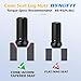 Dynofit 14X1.5 Spline Lug nuts Compatible with Chevy GMC Silverado Sierra 1500, 24pcs Aftermarket Wheel Lug Nuts Set for Fo-rd F150 2015-2024, Black Truck Nuts Sets Include 1 Socket Key for Fuel Wheel