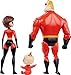 Mattel Disney and Pixar The Incredibles Storyteller Set with 3 Action Figures, Super Family Collectible Toy Pack with Mr Incredible, Elastigirl & Jack-Jack