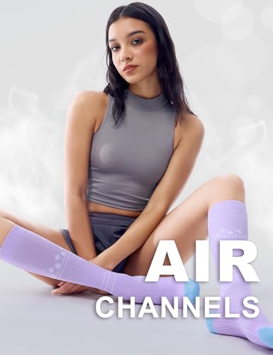 Image of FITRELL 3 Pairs Compression Socks for Women and Men 20-30mmHg-Circulation Support Socks