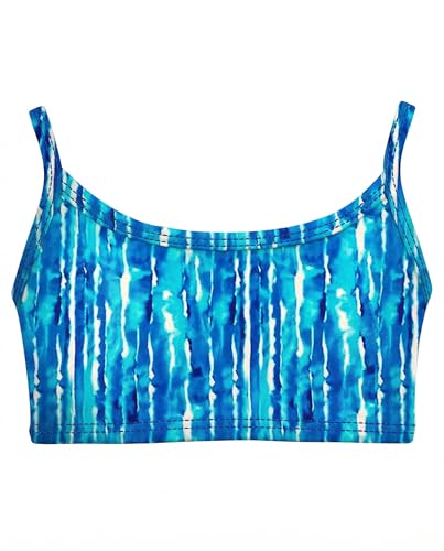 Image of City Threads Girls Bikini Top Only UPF 50+, Bathing Suit Top for Girls, Made in the USA