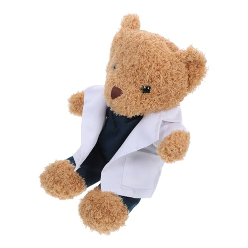 SUPVOX Muñeco Oso Médico de Peluche con Uniforme Divertido para Estudiantes de Medicina Regalo Original para Profesionales Salud