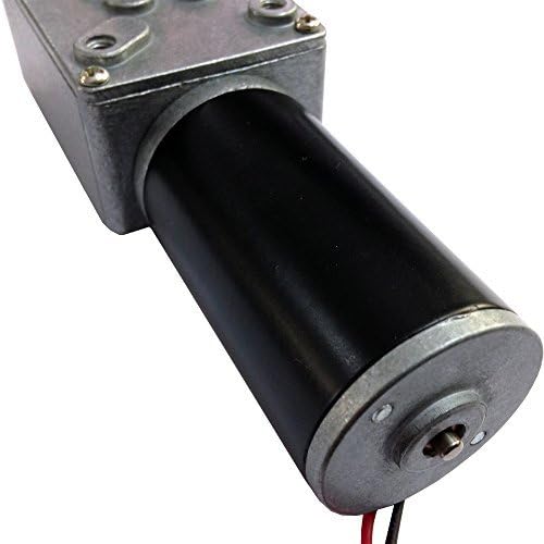 Tsinymotor 12vdc High-torque DC Electric Worm Gear Motor with Gearbox (12V-35RPM/MIN)