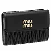 新品未使用 MIU MIU ミュウミュウ 三つ折り財布 5ML002 マトラッセ 楽天市場】ミュウミュウ 三つ折り財布 マテラッセ ミニ財布