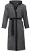 Produktbild Ladeheid Herren Frottee Bademantel aus 100% Baumwolle LA40-190 (Dunkelgrau-12/Schwarz-30, XL)