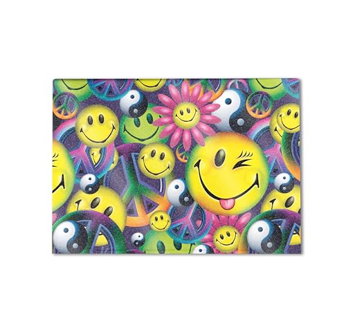 Image of Glossy Glitter Gaming Skin Compatible with HP Envy x360 16 inch (2023) - Peace Smile - Premium 3M Vinyl Protective Wrap Decal Cover - Easy to Apply | Crafted in The USA by MightySkins